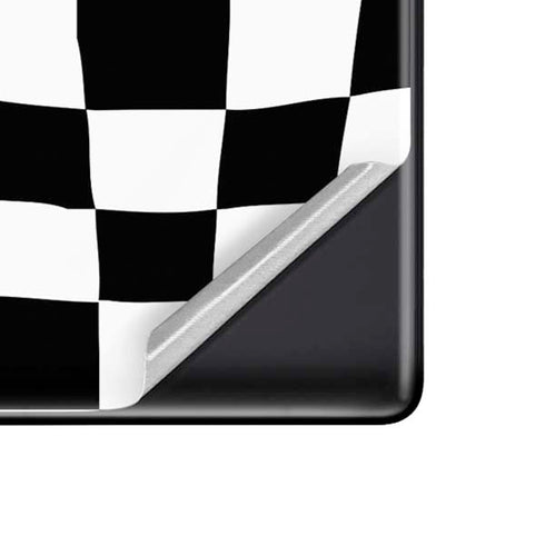 Black and White Zoomed Checkerboard Google Pixel 6 Skin