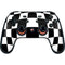 Black and White Zoomed Checkerboard Google Stadia Controller Skin