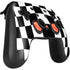 Black and White Zoomed Checkerboard Google Stadia Controller Skin