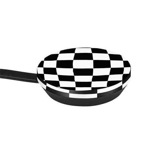 Black and White Zoomed Checkerboard Google Stadia Controller Skin