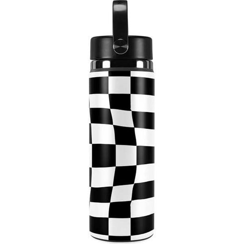 Black and White Zoomed Checkerboard Hydro Flask 20oz Wide Mouth Skin