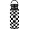 Black and White Zoomed Checkerboard Hydro Flask 32oz Wide Mouth Skin