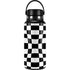 Black and White Zoomed Checkerboard Hydro Flask 32oz Wide Mouth Skin