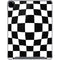 Black and White Zoomed Checkerboard iPad Pro 12.9in (2020) Clear Case