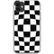 Black and White Zoomed Checkerboard iPhone 11 Clear Case