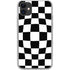 Black and White Zoomed Checkerboard iPhone 11 Clear Case