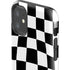 Black and White Zoomed Checkerboard iPhone 11 Impact Case
