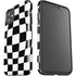Black and White Zoomed Checkerboard iPhone 11 Impact Case