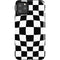 Black and White Zoomed Checkerboard iPhone 11 Pro Max Impact Case