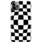 Black and White Zoomed Checkerboard iPhone 11 Pro Max Lite Case