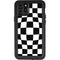Black and White Zoomed Checkerboard iPhone 11 Pro Waterproof Case