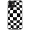 Black and White Zoomed Checkerboard iPhone 12 Clear Case