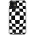 Black and White Zoomed Checkerboard iPhone 12 Clear Case