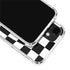 Black and White Zoomed Checkerboard iPhone 12 Clear Case