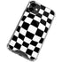 Black and White Zoomed Checkerboard iPhone 12 Clear Case
