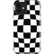 Black and White Zoomed Checkerboard iPhone 12 Impact Case