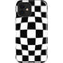 Black and White Zoomed Checkerboard iPhone 12 Impact Case