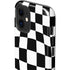 Black and White Zoomed Checkerboard iPhone 12 Impact Case