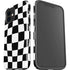 Black and White Zoomed Checkerboard iPhone 12 Impact Case