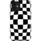 Black and White Zoomed Checkerboard iPhone 12 Mini Impact Case