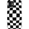 Black and White Zoomed Checkerboard iPhone 12 Mini Lite Case
