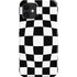 Black and White Zoomed Checkerboard iPhone 12 Mini Lite Case