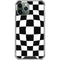 Black and White Zoomed Checkerboard iPhone 12 Pro Clear Case