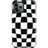 Black and White Zoomed Checkerboard iPhone 12 Pro Max Impact Case