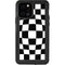 Black and White Zoomed Checkerboard iPhone 12 Pro Waterproof Case