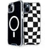 Black and White Zoomed Checkerboard iPhone 13 MagSafe Case