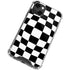 Black and White Zoomed Checkerboard iPhone 13 Mini Clear Case