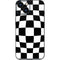Black and White Zoomed Checkerboard iPhone 13 Mini Skin