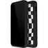 Black and White Zoomed Checkerboard iPhone 13 Mini Waterproof Case