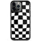 Black and White Zoomed Checkerboard iPhone 13 Pro Cargo Case