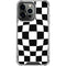 Black and White Zoomed Checkerboard iPhone 13 Pro Clear Case