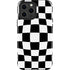 Black and White Zoomed Checkerboard iPhone 13 Pro Max Impact Case