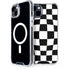 Black and White Zoomed Checkerboard iPhone 14 MagSafe Case