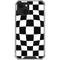 Black and White Zoomed Checkerboard iPhone 14 Plus Clear Case