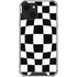 Black and White Zoomed Checkerboard iPhone 14 Plus Clear Case