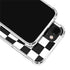 Black and White Zoomed Checkerboard iPhone 14 Plus Clear Case