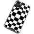 Black and White Zoomed Checkerboard iPhone 14 Plus Clear Case