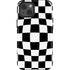 Black and White Zoomed Checkerboard iPhone 15 Impact Case