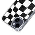Black and White Zoomed Checkerboard iPhone 15 Plus MagSafe Case