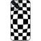 Black and White Zoomed Checkerboard iPhone 14 Plus Skin