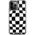 Black and White Zoomed Checkerboard iPhone 14 Pro Max Clear Case