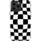 Black and White Zoomed Checkerboard iPhone 15 Pro Max Impact Case