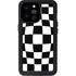 Black and White Zoomed Checkerboard iPhone 14 Pro Max Waterproof Case