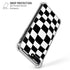 Black and White Zoomed Checkerboard iPhone 7/8 Plus Clear Case