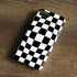 Black and White Zoomed Checkerboard iPhone 7 Pro Case