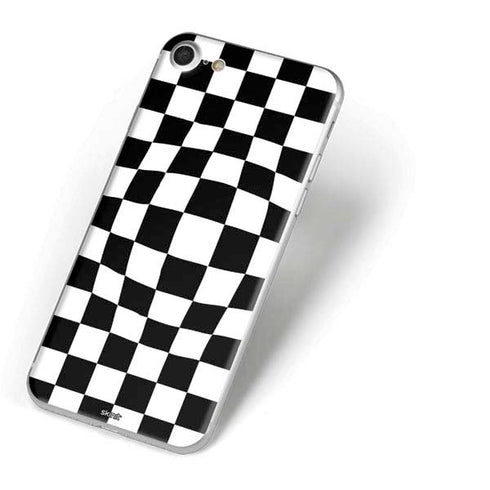 Black and White Zoomed Checkerboard iPhone 7 Skin